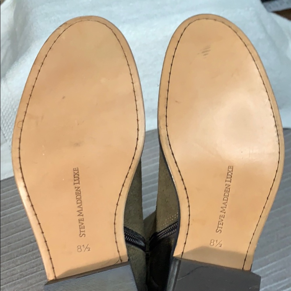 Steve Madden Luxe Tory Boot in Suede Brown - Picture 8 of 10